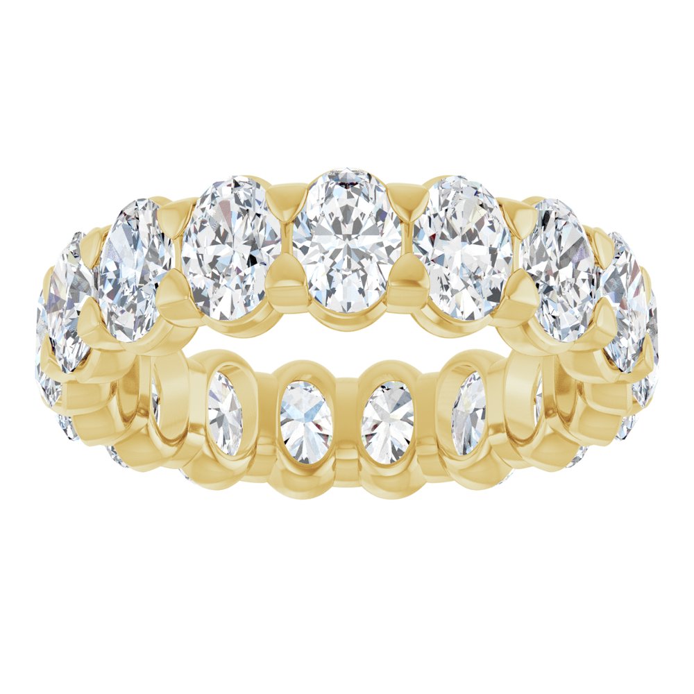 14K Yellow Gold 4 1/3 CTW Lab-Grown Diamond Eternity Band Size 6