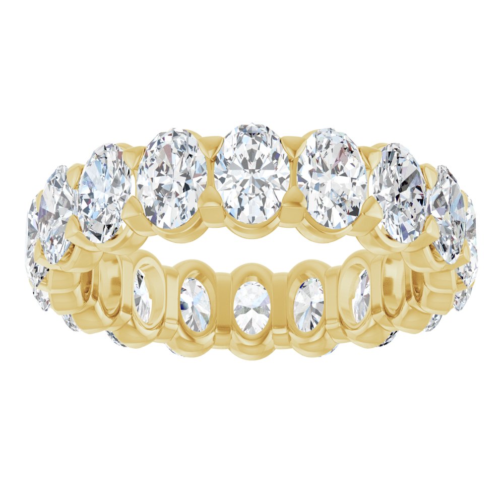 14K Yellow Gold 4 1/2 CTW Lab-Grown Diamond Eternity Band Size 7