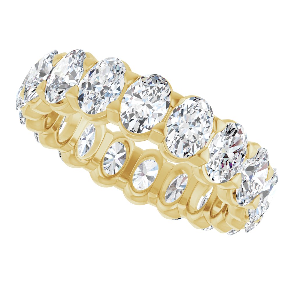 14K Yellow Gold 4 1/2 CTW Lab-Grown Diamond Eternity Band Size 7