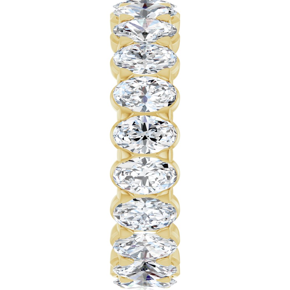 14K Yellow 5 CTW Lab-Grown Diamond Eternity Band Size 7