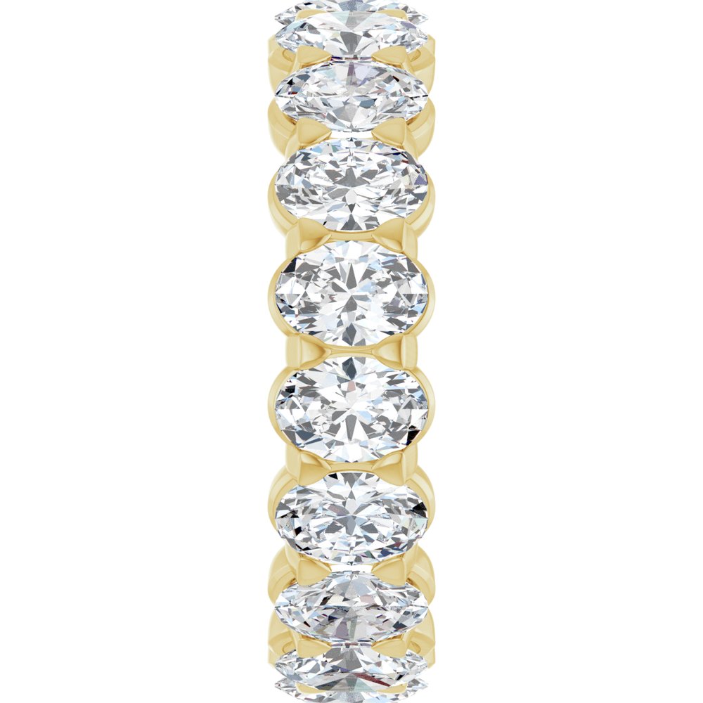 14K Yellow Gold 4 1/2 CTW Lab-Grown Diamond Eternity Band Size 7
