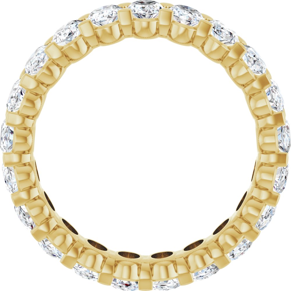 14K Yellow 5 CTW Lab-Grown Diamond Eternity Band Size 7