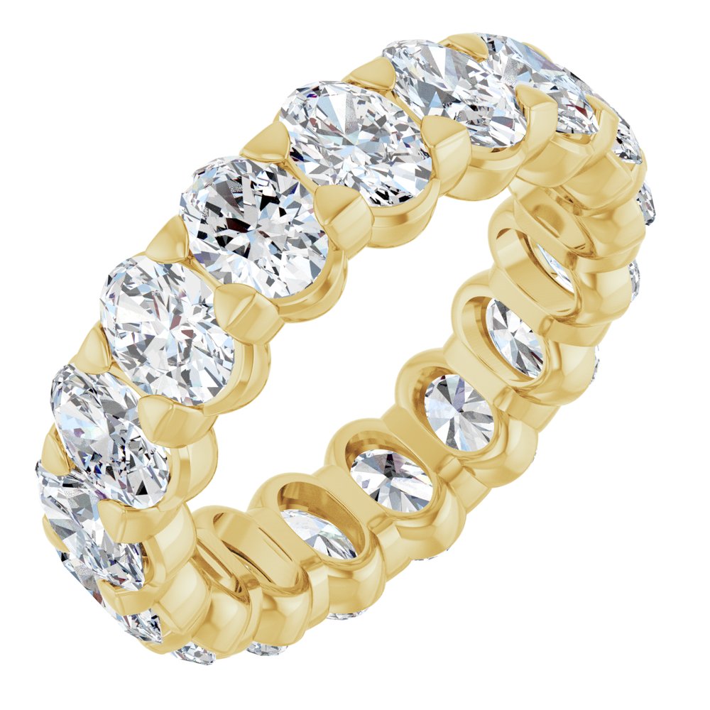 14K Yellow Gold 4 1/3 CTW Lab-Grown Diamond Eternity Band Size 5