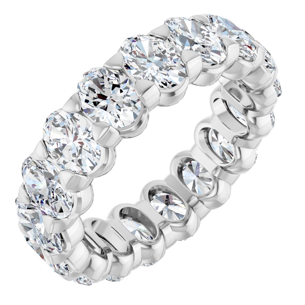 14K White Gold 4 1/3 CTW Lab-Grown Diamond Eternity Band Size 5
