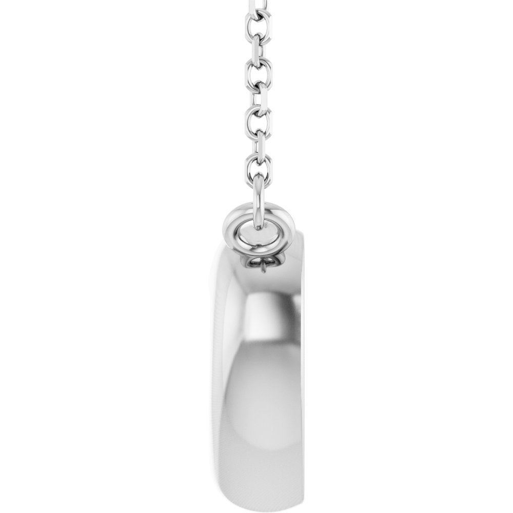 Sterling Silver 1/3 CTW Lab-Grown Diamond Heart 18" Necklace