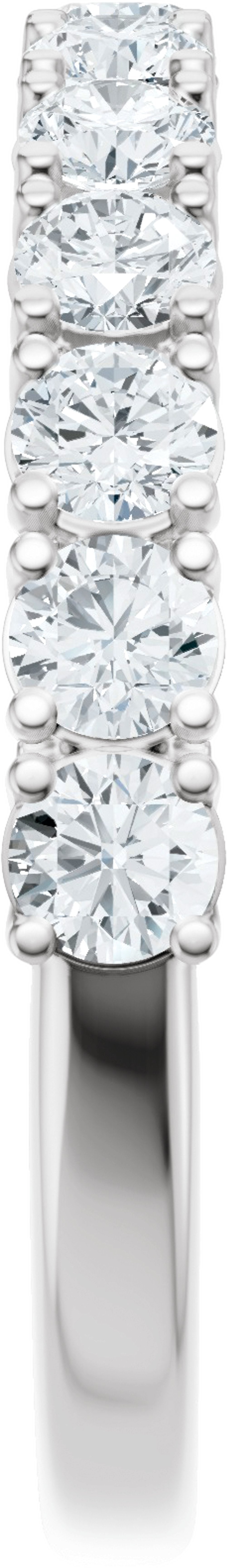 14K White Gold 1 CTW Lab-Grown Diamond Anniversary Band