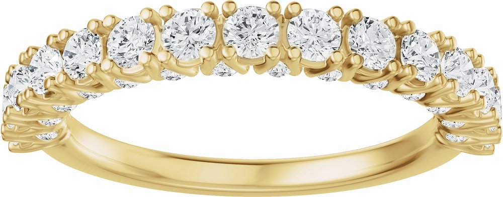 14K Yellow Gold 7/8 CTW Lab-Grown Diamond Anniversary Band