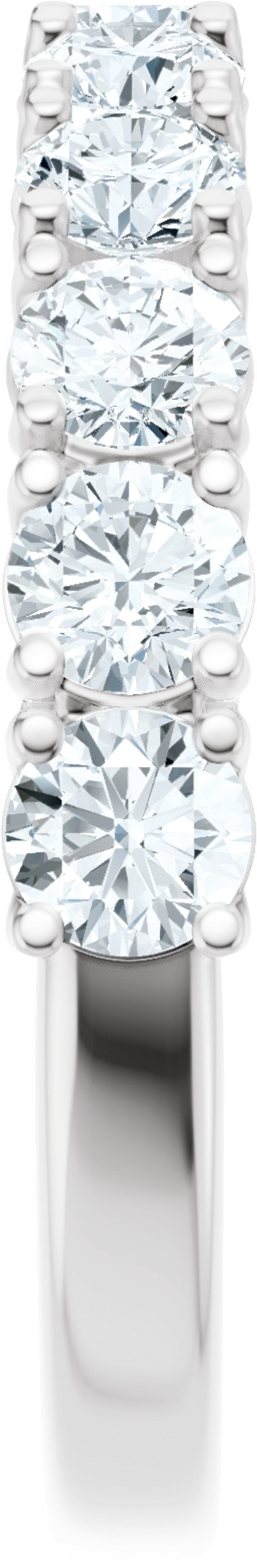 14K White Gold 1 1/5 CTW Lab-Grown Diamond Anniversary Band