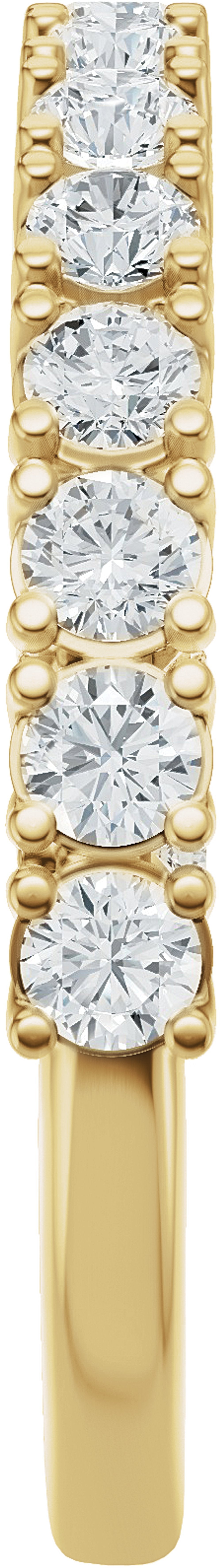 14K Yellow Gold 7/8 CTW Lab-Grown Diamond Anniversary Band