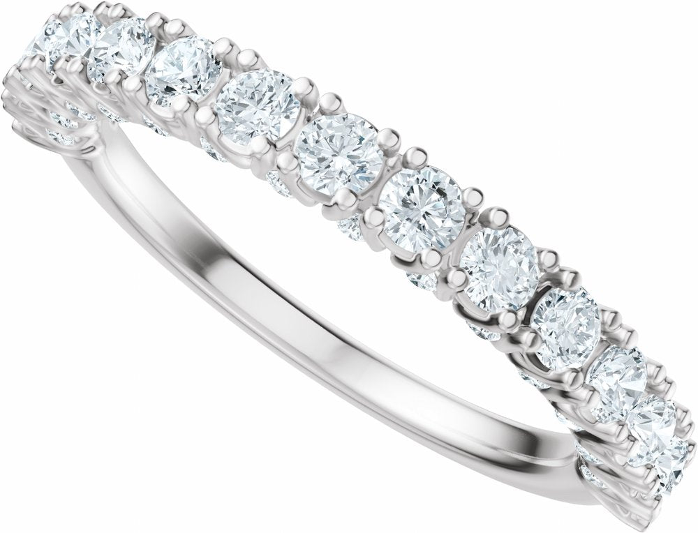 14K White Gold 7/8 CTW Lab-Grown Diamond Anniversary Band
