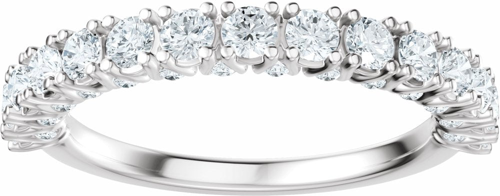 14K White Gold 7/8 CTW Lab-Grown Diamond Anniversary Band