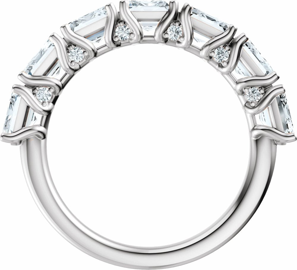 14K White Gold 2 7/8 CTW Lab-Grown Diamond Anniversary Band