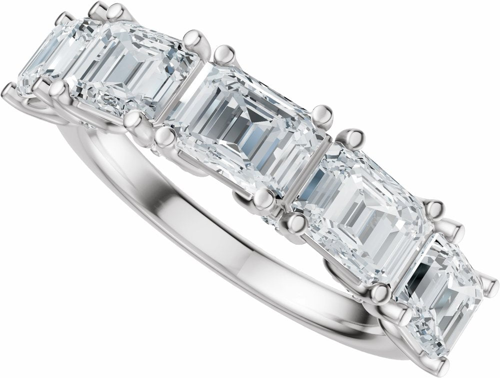 14K White Gold 2 7/8 CTW Lab-Grown Diamond Anniversary Band