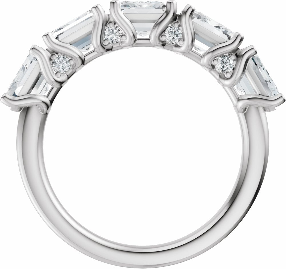 14K White Gold 2 7/8 CTW Lab-Grown Diamond Anniversary Band