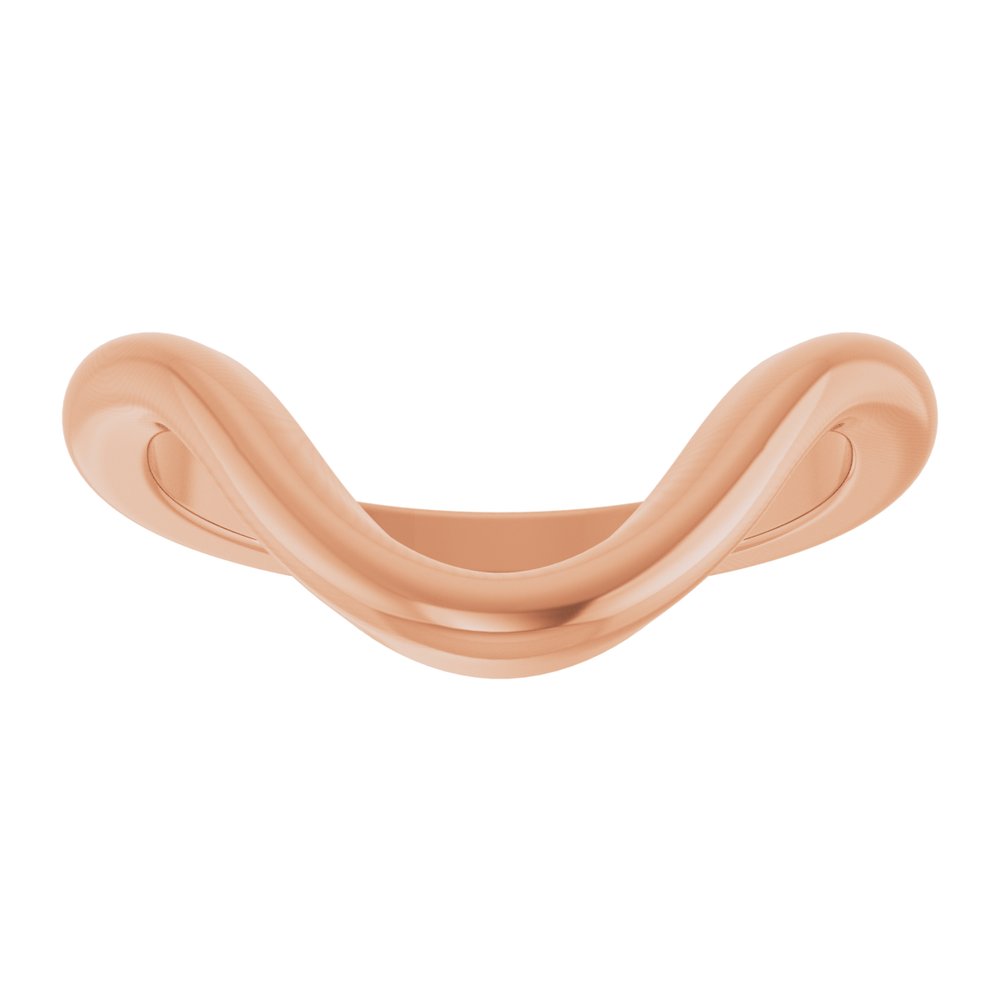 14K Rose Gold Contour Band