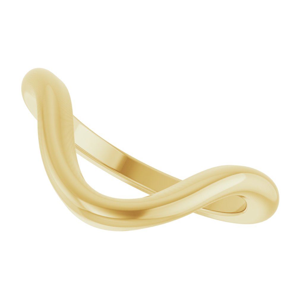 14K Yellow Gold Contour Band