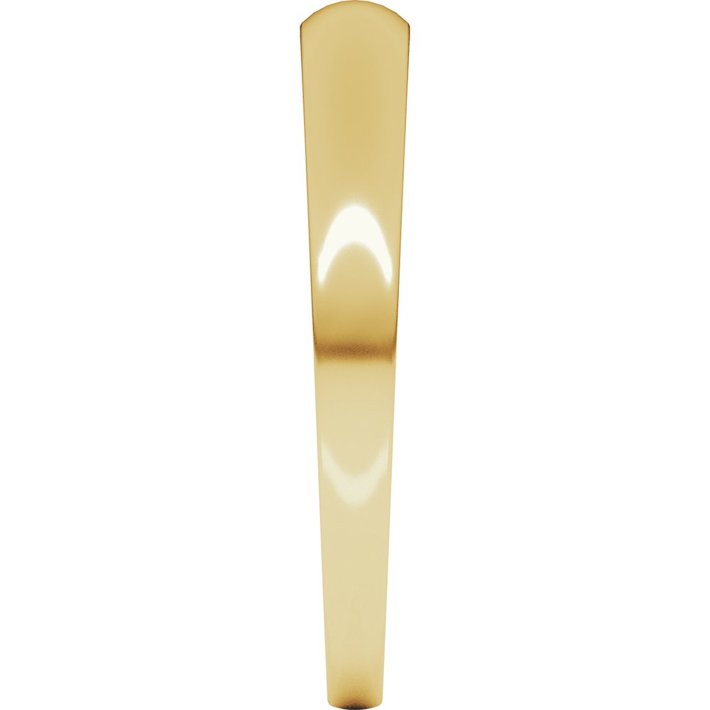 14K Yellow Gold 3 mm Round Tapered Lightweight Band Size6.5