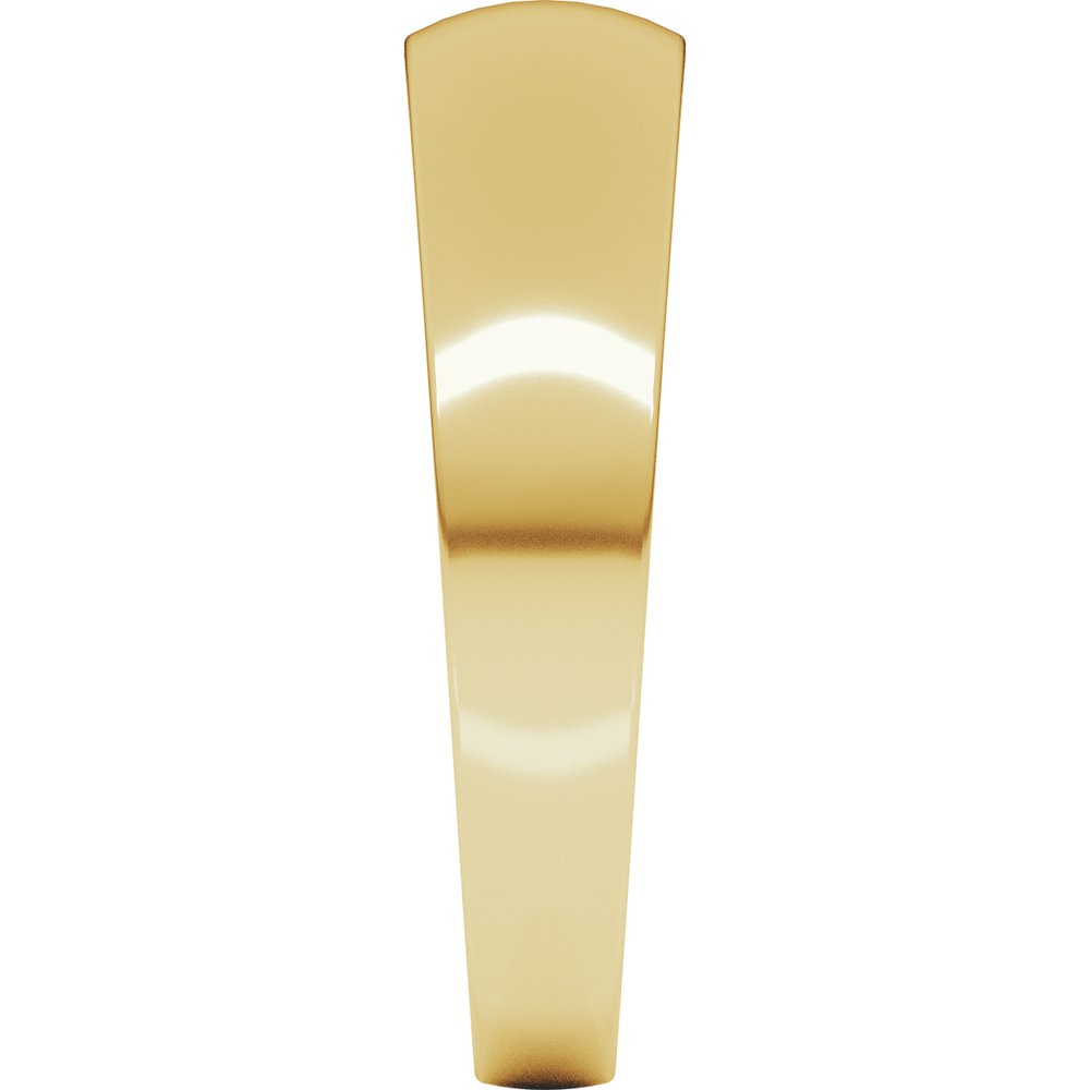 14K Yellow Gold 5 mm Round Tapered Lightweight Band Size11