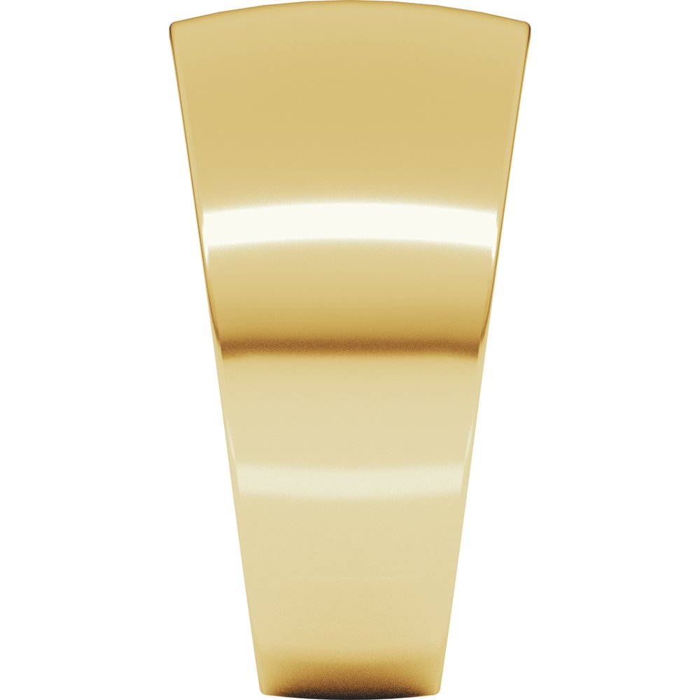 10K Yellow Gold 10 mm Round Tapered Lightweight Band Size9.5