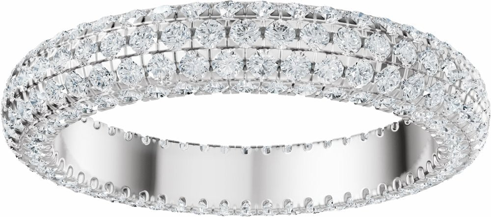 14K White Gold 1 3/8 Lab-Grown Diamond Eternity Band