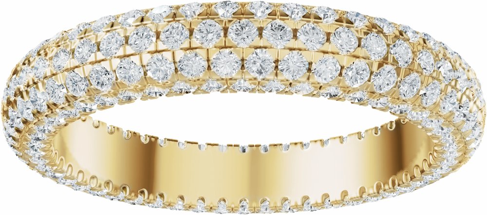14K Yellow Gold 1 3/8 Lab-Grown Diamond Eternity Band