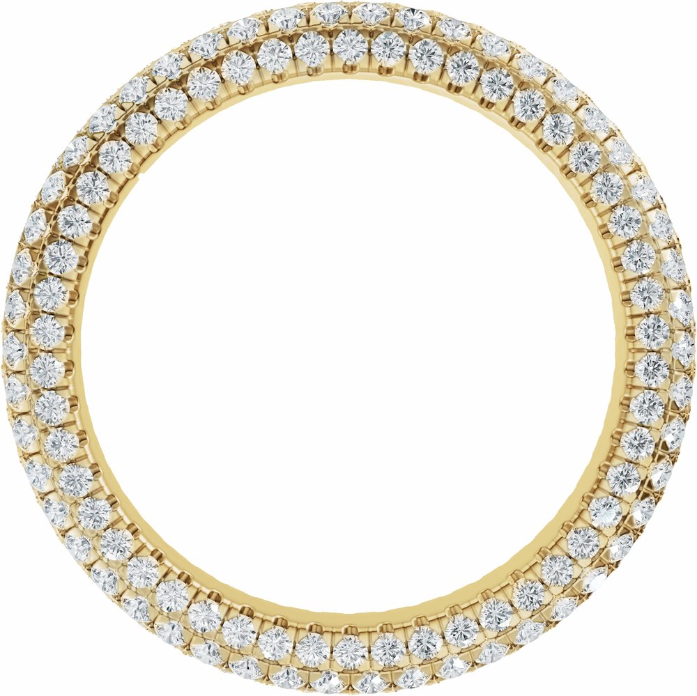 14K Yellow Gold 1 3/8 Lab-Grown Diamond Eternity Band