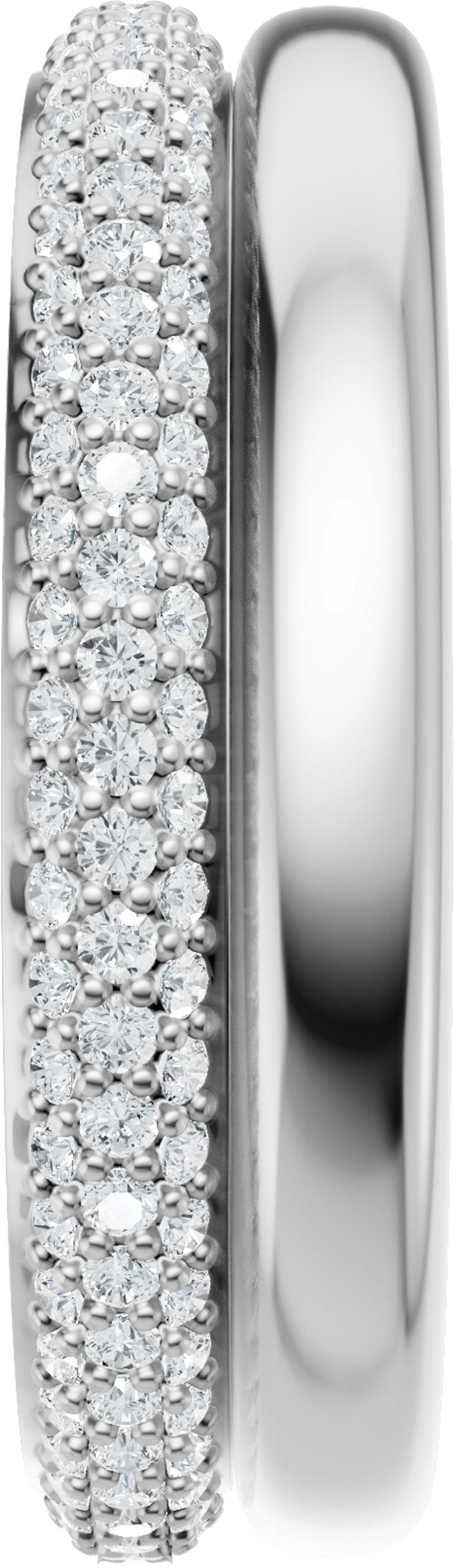 14K White Gold 3/4 CTW Natural Diamond Eternity Band
