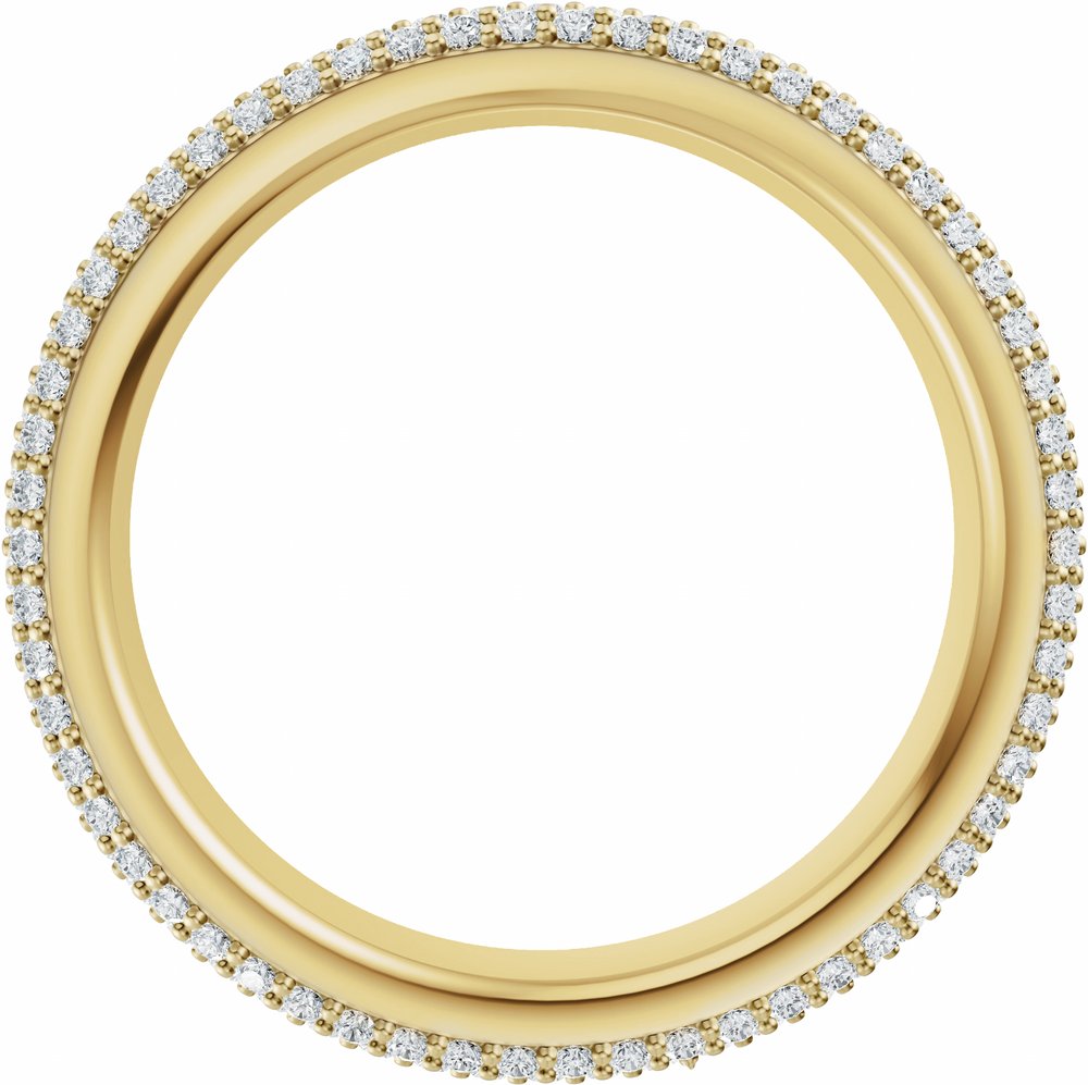 14K Yellow Gold 3/4 CTW Lab-Grown Diamond Eternity Band