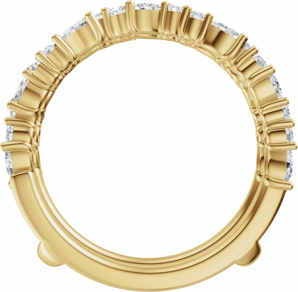 14K Yellow Gold 7/8 CTW Lab-Grown Diamond Ring Guard