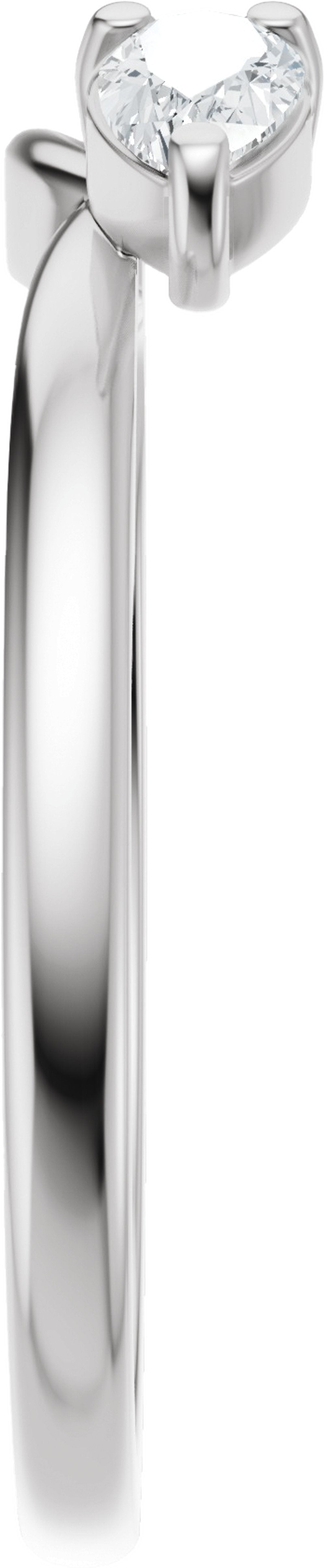 14K White Gold 1/3 CTW Lab-Grown Diamond Wrap-Style Enhancer