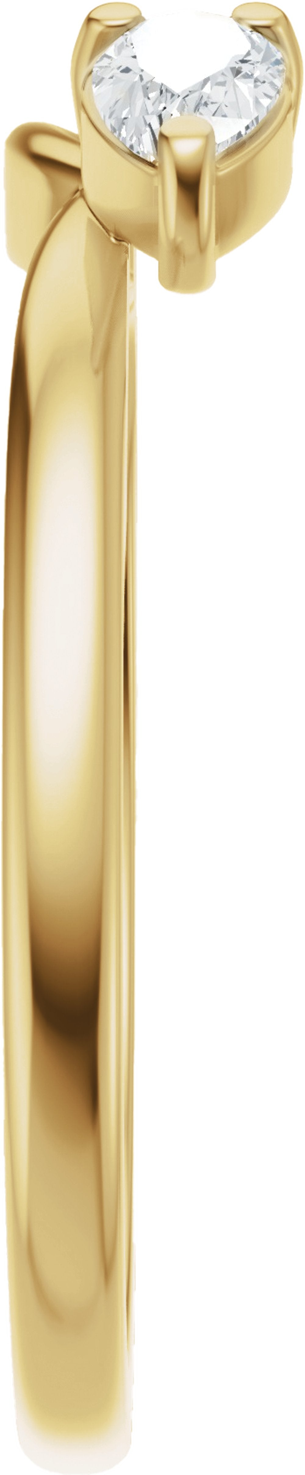 14K Yellow Gold 1/3 CTW Lab-Grown Diamond Wrap-Style Enhancer