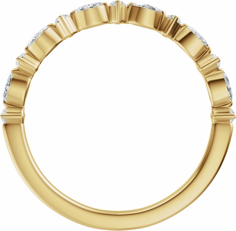 14K Yellow Gold 1/4 CTW Lab-Grown Diamond Anniversary Band