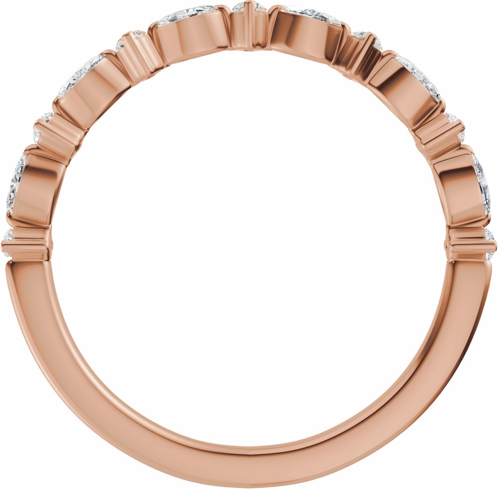 14K Rose Gold 1/4 CTW Lab-Grown Diamond Anniversary Band