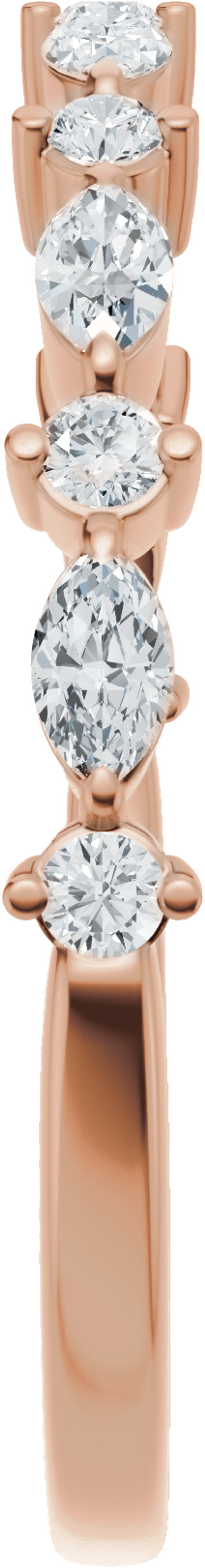 14K Rose Gold 1/4 CTW Lab-Grown Diamond Anniversary Band