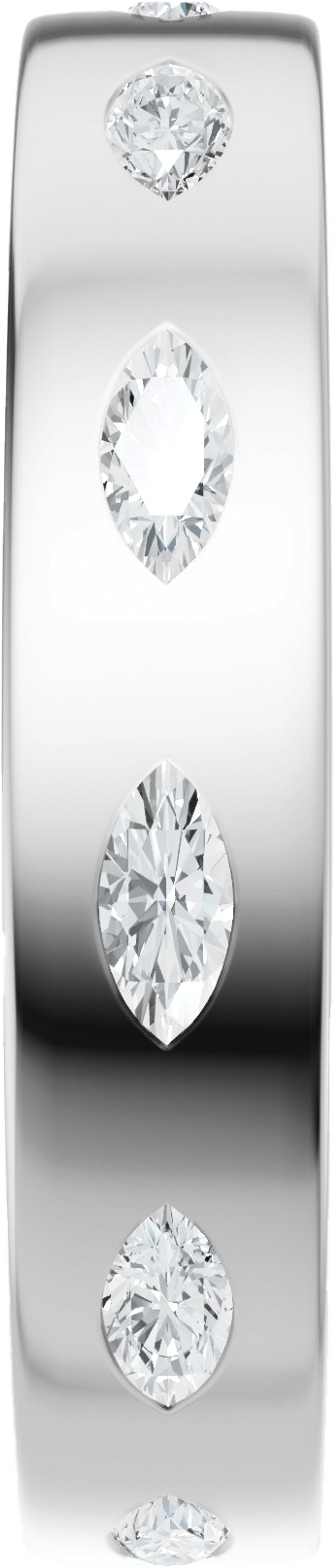 14K White Gold 5/8 CTW Lab-Grown Diamond Eternity Band