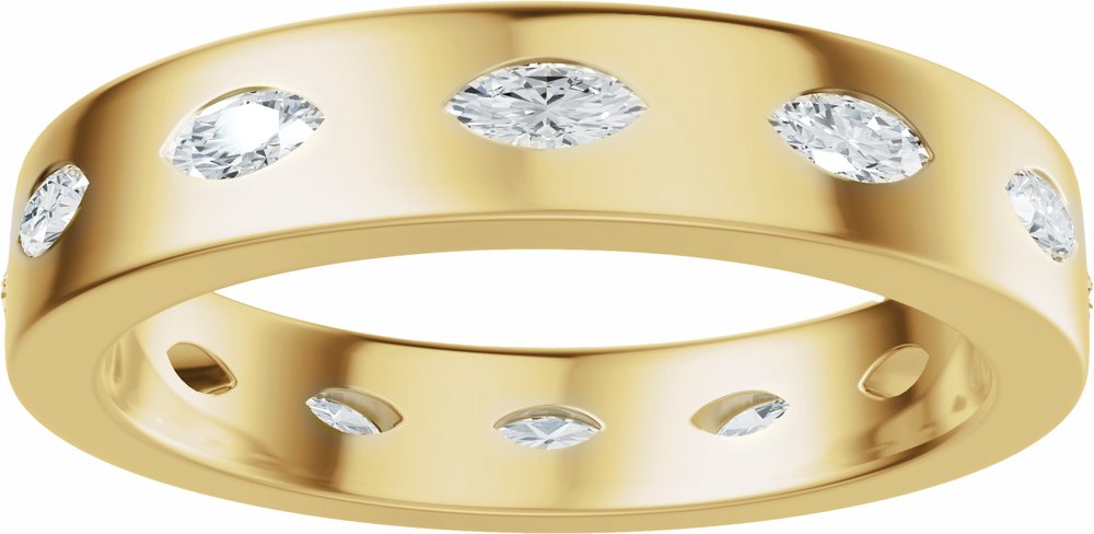 14K Yellow Gold 5/8 CTW Lab-Grown Diamond Eternity Band