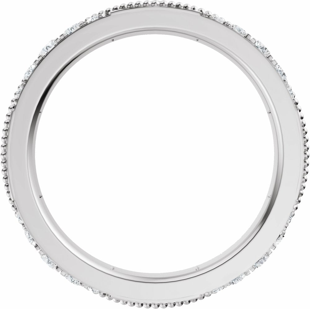 14K White Gold 9/10 CTW Lab-Grown Diamond Eternity Band