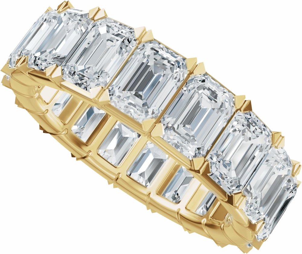 14K Yellow Gold 6 3/8 CTW Lab-Grown Diamond Eternity Band Size 4