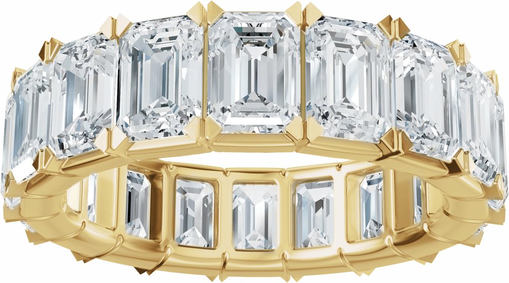14K Yellow Gold 6 3/8 CTW Lab-Grown Diamond Eternity Band Size 4