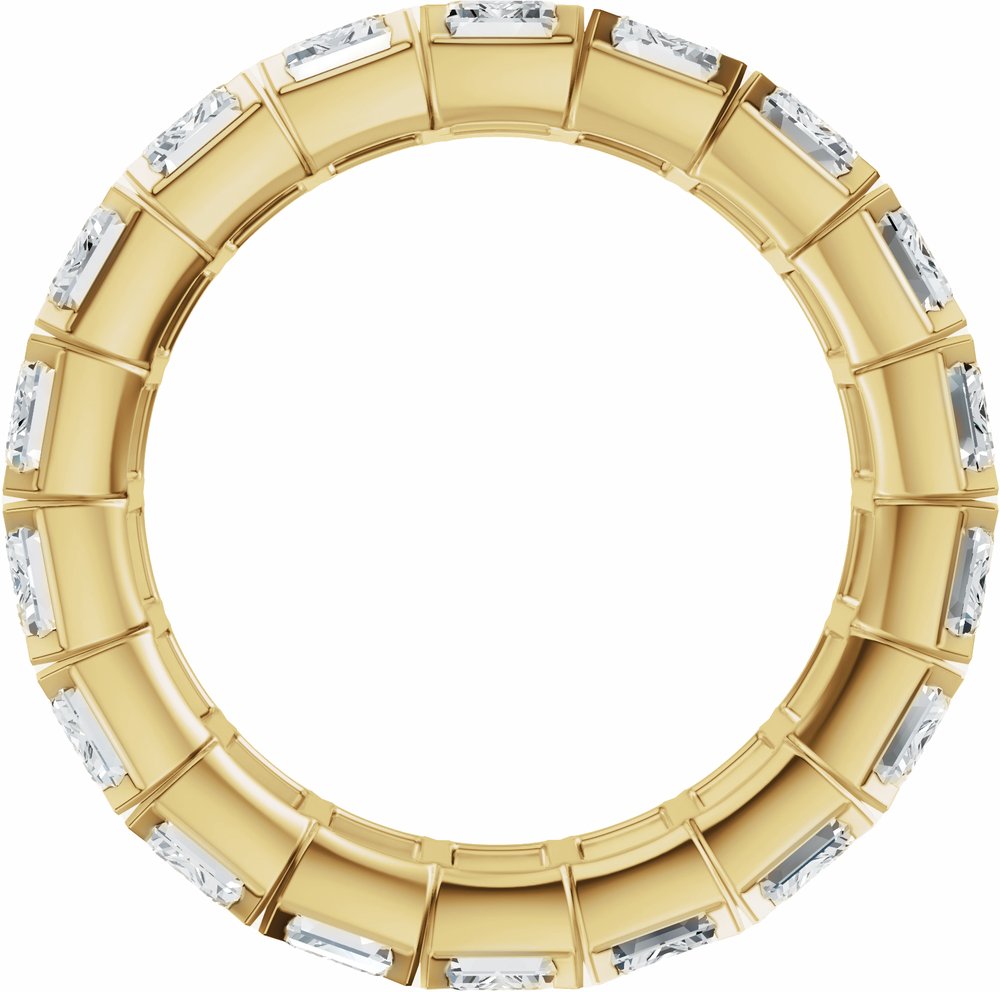 14K Yellow Gold 6 3/8 CTW Lab-Grown Diamond Eternity Band Size 4
