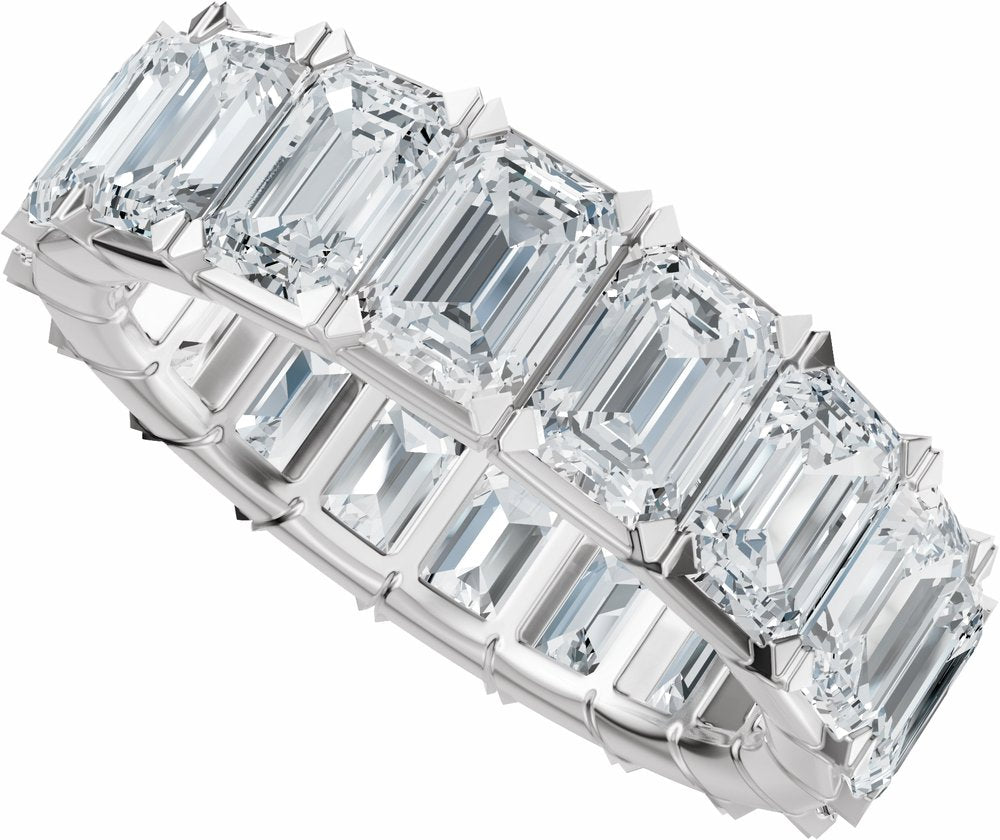 14K White Gold 6 3/4 CTW Lab-Grown Diamond Eternity Band Size 5.5