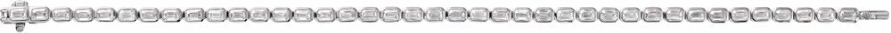 14K White Gold 6 1/4 CTW Lab-Grown Diamond Line 7" Bracelet