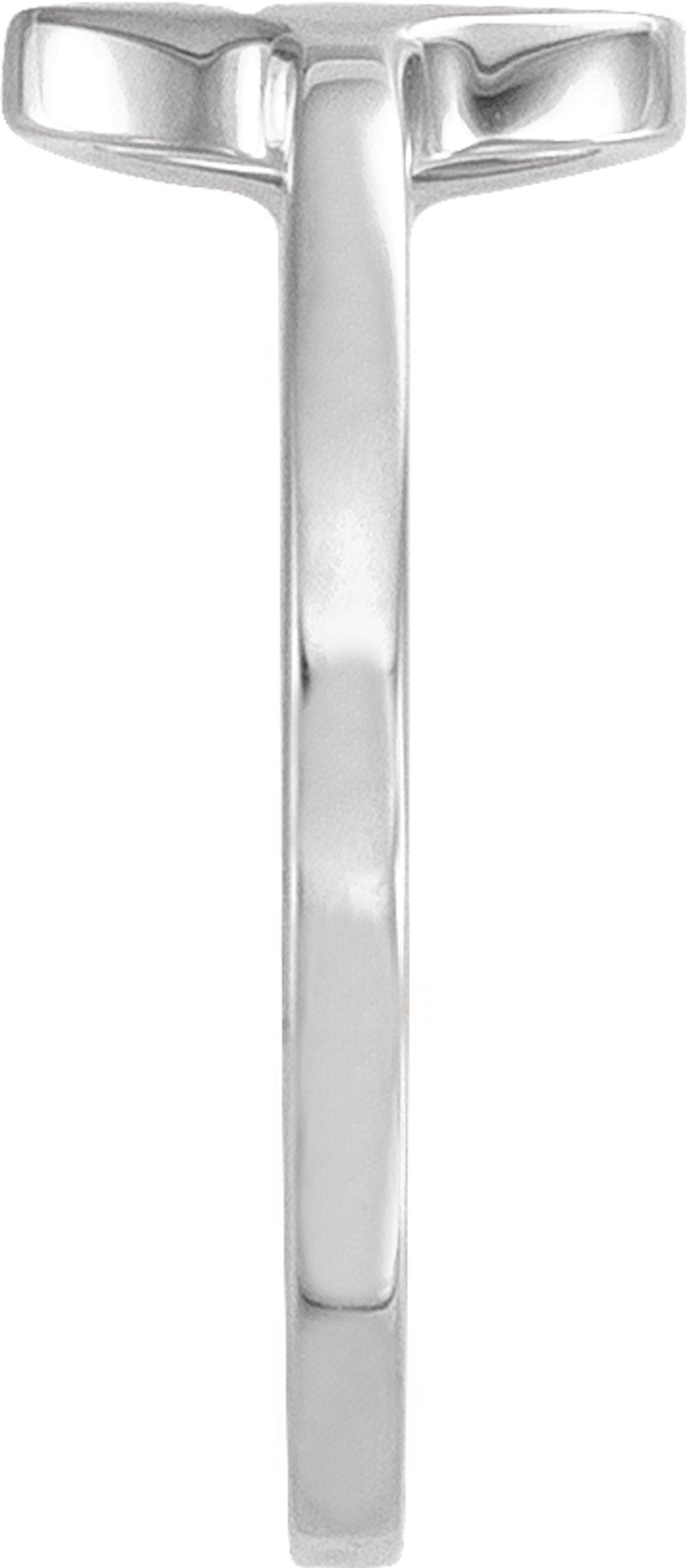 Sterling Silver Cross Signet Ring