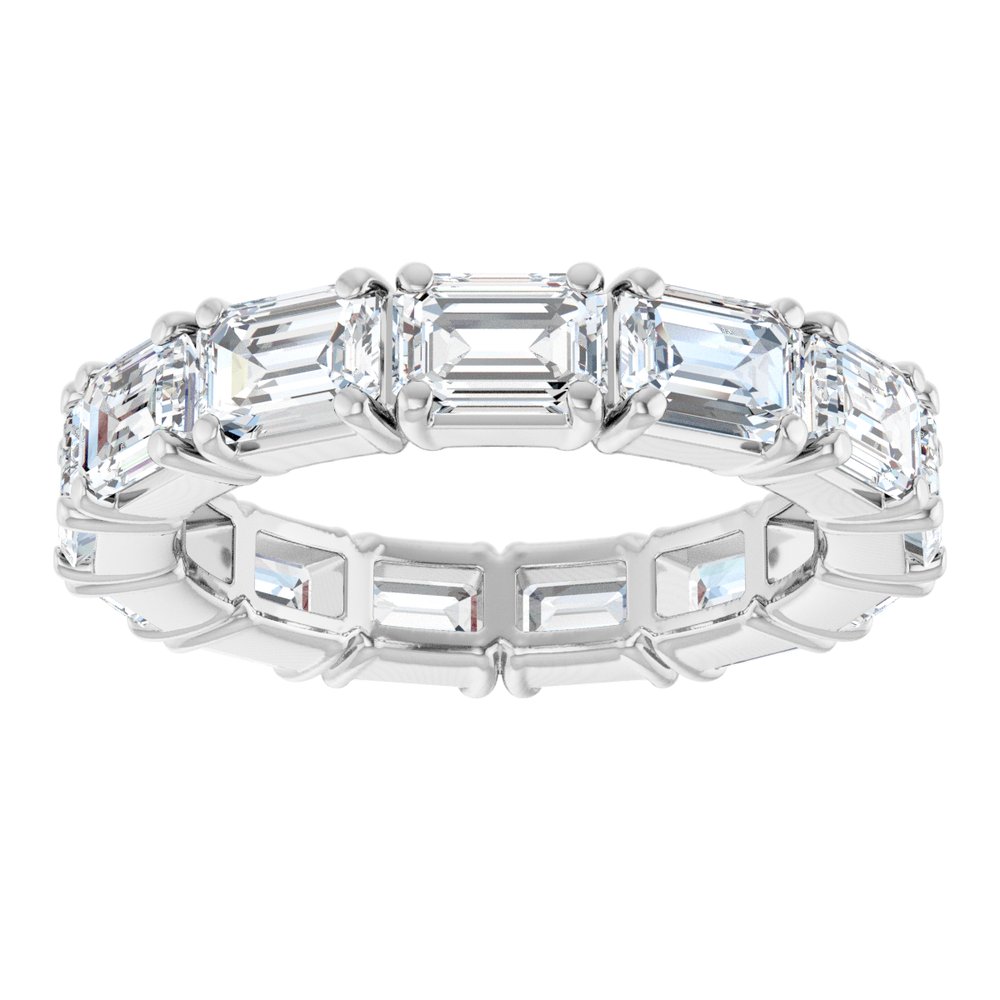 14K White Gold 5 CTW Lab-Grown Diamond Eternity Band Size 6