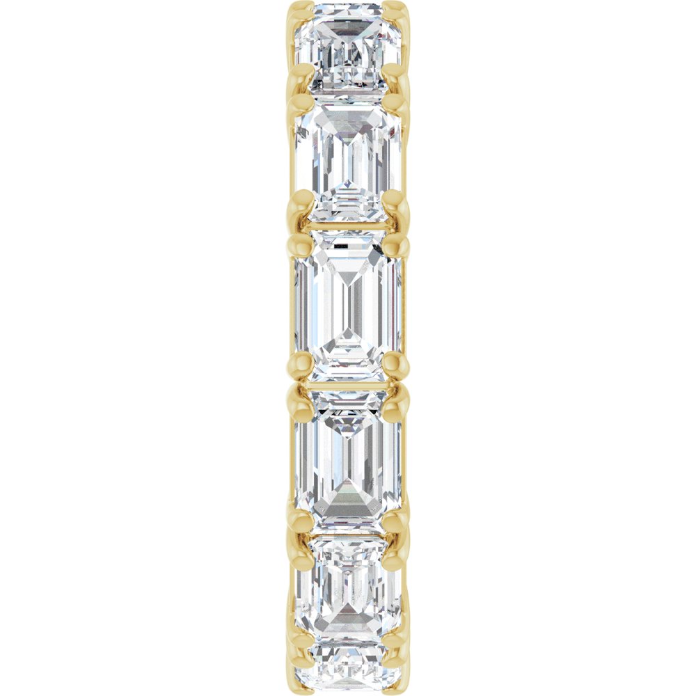 14K Yellow Gold 5 CTW Lab-Grown Diamond Eternity Band Size 6