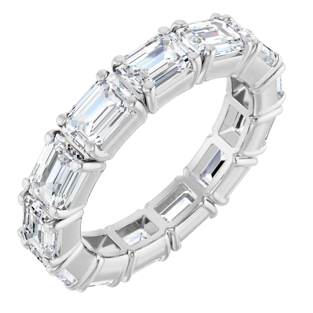 14K White Gold 5 CTW Lab-Grown Diamond Eternity Band Size 6