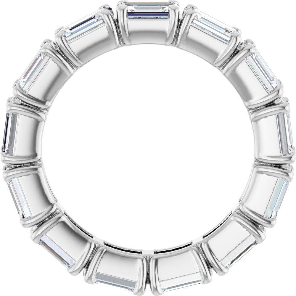 14K White Gold 5 CTW Lab-Grown Diamond Eternity Band Size 6
