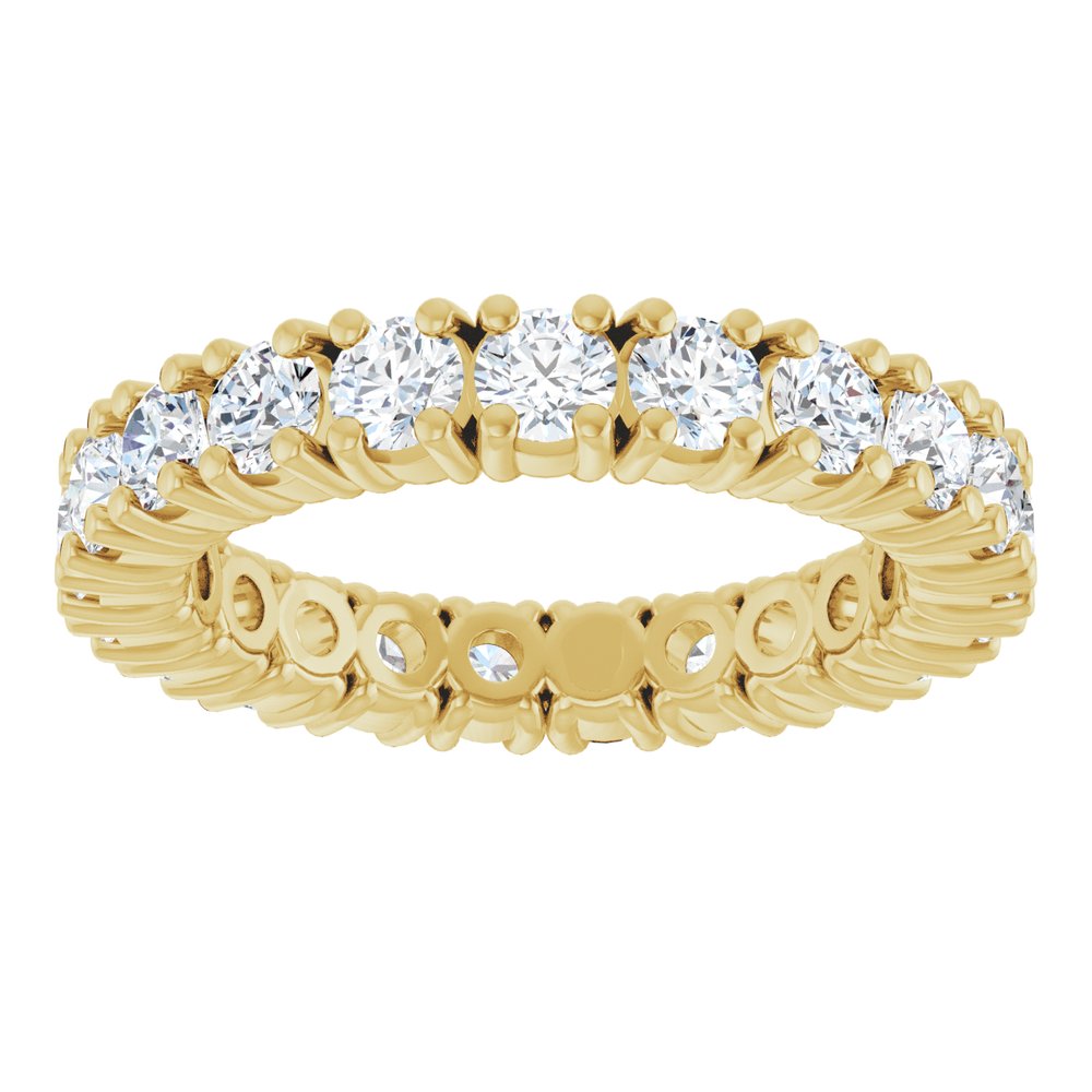 14K Yellow Gold 2 1/8 CTW Lab-Grown Diamond Eternity Band Size 6