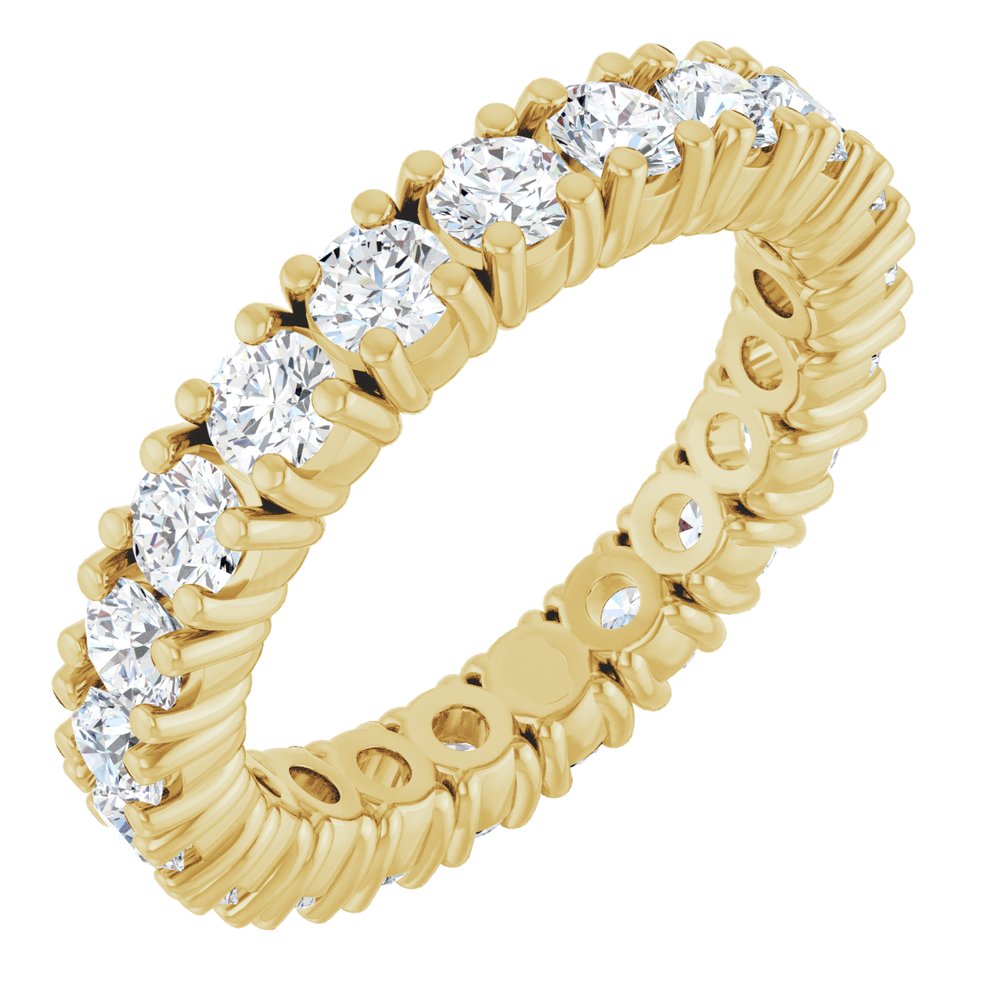 14K Yellow Gold 2 1/8 CTW Lab-Grown Diamond Eternity Band Size 6