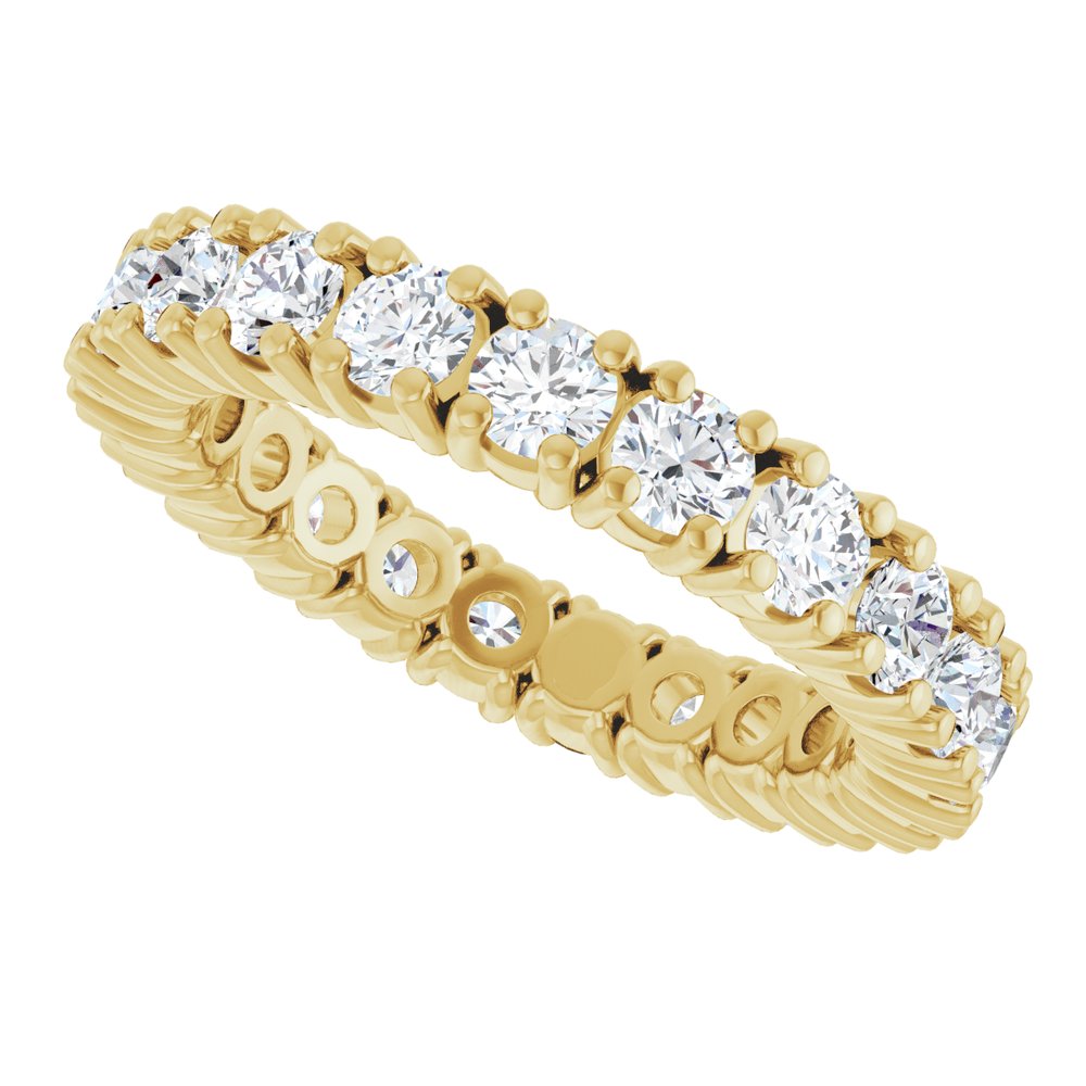 14K Yellow Gold 2 1/8 CTW Lab-Grown Diamond Eternity Band Size 6